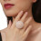 (9) Pearl Flower Open Rings for Women 4