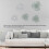 5PCS Iron Flower Wall Art, 2-Layer, White/Green 3