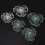5PCS Iron Flower Wall Art, 2-Layer, White/Green 11