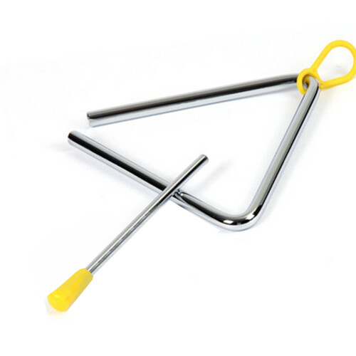Hand Percussion Triangle 4 Inch Metal Instrument