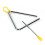 Hand Percussion Triangle Metal 9 Inch Rhythm Kids 2
