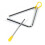 Hand Percussion Triangle Metal 9 Inch Rhythm Kids 3