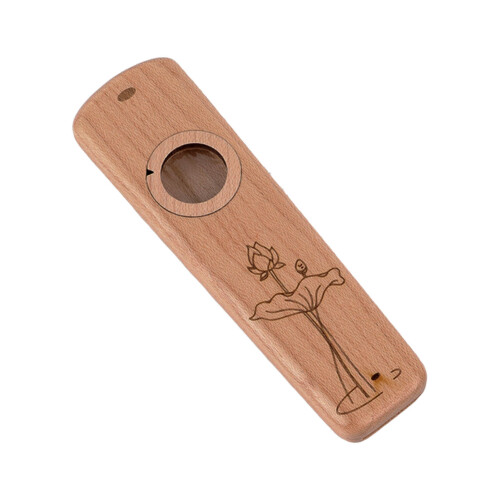 Wood Kazoo Walnut Lightweight Portable Instrument