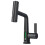 Digital Lavatory Faucet G1/2 Black 65.4oz 6