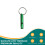 (Green) Waterproof Aluminum Emergency Whistle with Keychain 2