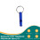 (Dark Blue) Waterproof Aluminum Emergency Whistle with Keychain 2