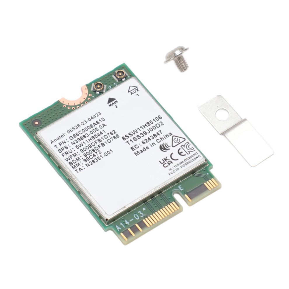 Wifi 7 Card 2.4G/574Mbps,5G/2400Mbps,6G/5800Mbps, Bt 5.4 Mimo For Pc 7631388619626