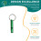 (Green) Waterproof Aluminum Emergency Whistle with Keychain 5