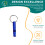 (Dark Blue) Waterproof Aluminum Emergency Whistle with Keychain 4