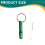 (Green) Waterproof Aluminum Emergency Whistle with Keychain 6