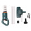 Green 8500PA Model Cordless Vacuum 500ml 40.8cm 3