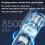 Green 8500PA Model Cordless Vacuum 500ml 40.8cm 7