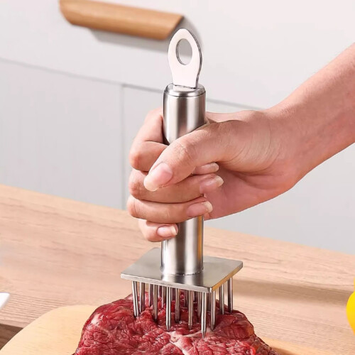 Stainless Steel Meat Tenderizer - Durable Kitchen Tool 1