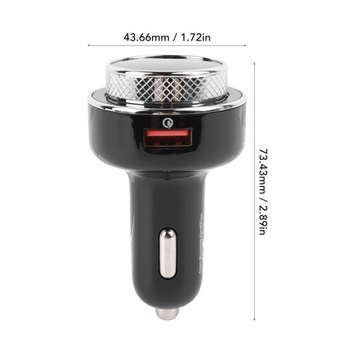 Bluetooth 5.0 Transmitter ABS Car Adapter 12-24V 1