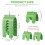 5PCS Drywall Marking Tool Green ABS Box Positioner 2