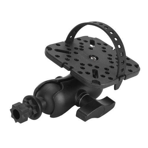 Universal Fish Finder Mount Base with 360 Rotation, Black