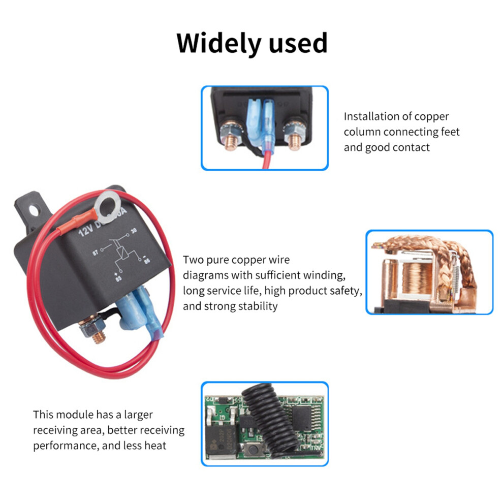 12V 200A Remote Battery Disconnect Switch With Abs 9351393627161