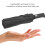 Sun Rain Umbrella 24 Rib Auto UV Black 456g 5