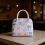 (Blue bow) PEVA Lunch Bag for Work, Camping, Picnic 8