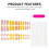 French Tip Press On Nails - Pink & Yellow, Reusable 2