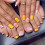 French Tip Press On Nails - Pink & Yellow, Reusable 4