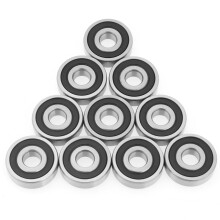 Steel Ball Bearings 6200-2RS 10pcs Deep Groove Rubber Sealed 10x30x9mm
