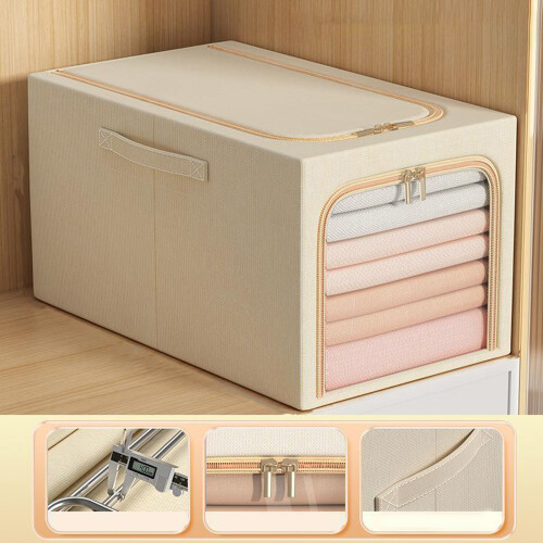 Kleideraufbewahrungsbox 50L mit Metallrahmen 2
