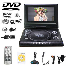 Portabl DVD Player with 9" Large HD Swivel Screen DVD CD TV Format USB SD Remote