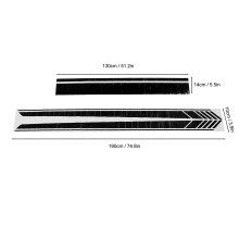 Universal Black Racing Stripe Decal