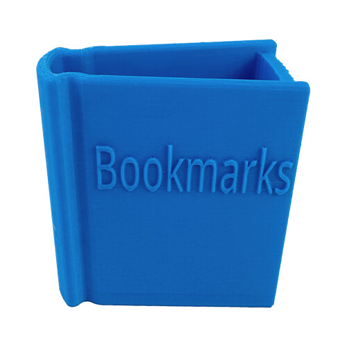 (Blue) 3D Bookmark Holder, PLA Plastic, Home Office Use 1