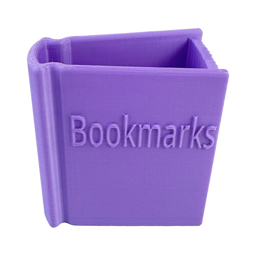 (Purple) 3D Bookmark Holder, PLA Plastic, Home Office Use 1