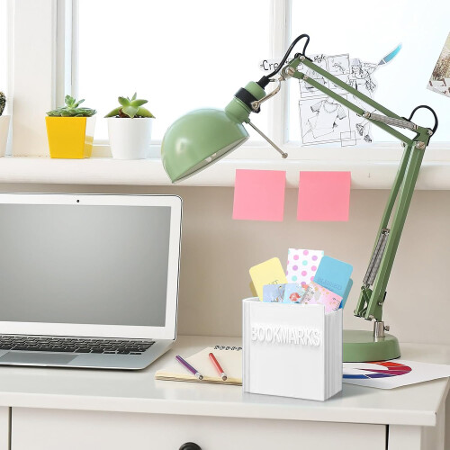 (White) 3D Bookmark Holder, PLA Plastic, Home Office Use 2
