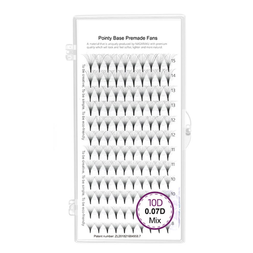Penghui-Toys (8-15 Mix) Single Cluster Grafting Eyelashes Lengthening Wispy Curly Eyelashes For Beauty Lovers Girls