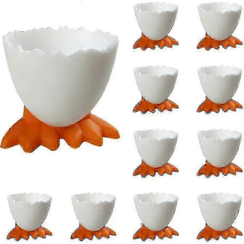 11 Pcs Cartoon Egg Holders for Soft & Hard Boiled Eggs - Fun Breakfast Egg Cups