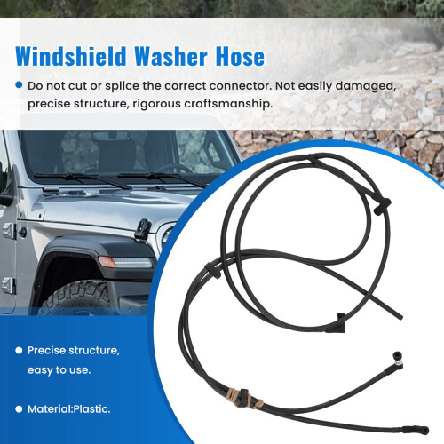 Front Windshield Washer Hose Wiper Spray Hose for   2015-2018 68197414AB 2