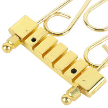 6-saitiger E-Bass Brücke Saitenhalter Gold