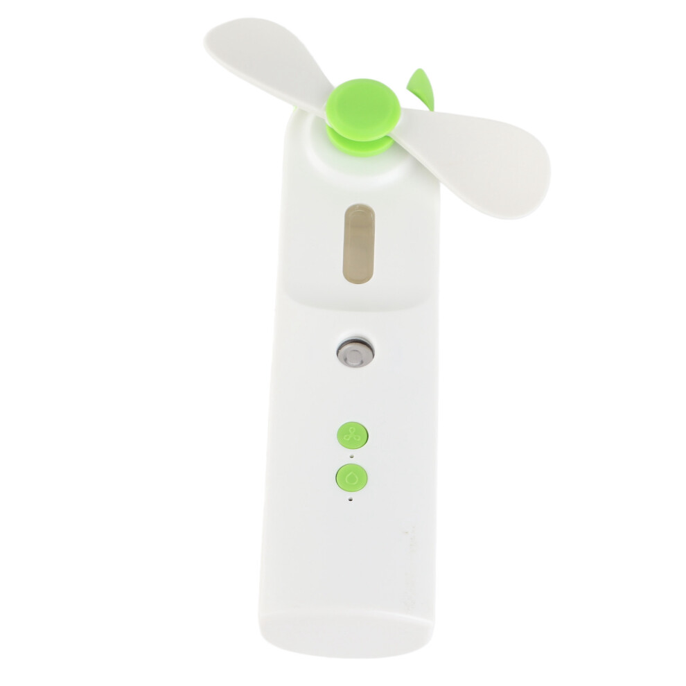 Rechargeable 30ml Portable Green Handheld Misting Fan with USB