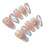 (M) 10pcs Rhinestone False Nails for Stage Wear 2
