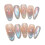 (L) 10pcs Rhinestone False Nails for Stage Wear 6