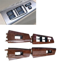 Car Window Lock Glass Lift Panel Cover 74232-02E60-B0 74231-02E00 for 2007-2013 Wood Grain LHD