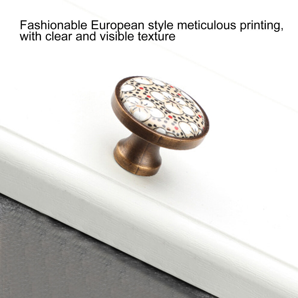 Ceramic Flower Knobs for Drawers & Closets