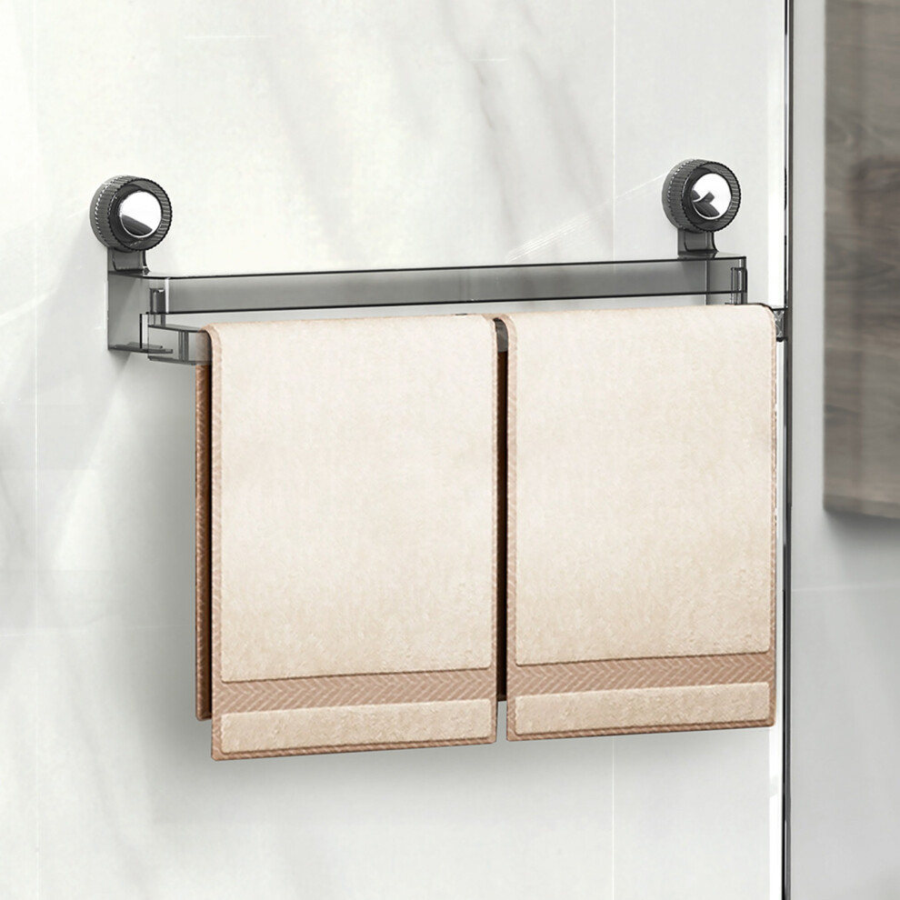 (Gray) Suction Cup Retractable Slipper Rack No Drilling Hang Walls Shoe Rack For Bath Towel Slippers Scrubber 6431700996531