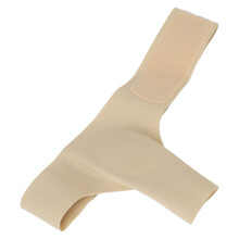 Bunion Relief Cross Strap Toe Separator Sock - Skin, Left Foot