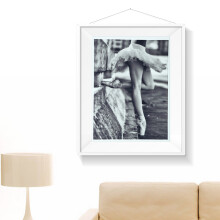 Modern Ballet Silhouette Canvas Decor