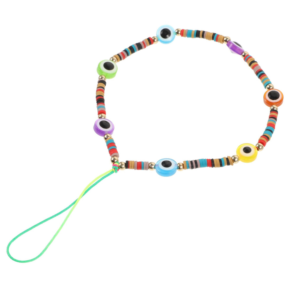 Beaded Phone Lanyard Strap With Polymer Clay Beads, Cute AntiâDrop Wrist Strap For Cellphones And Keychains 9092120898996