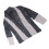 Herren offen gestrickter Pullover im Blockdesign Dunkelgrau XXL 2