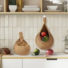 (Mini) Handwoven Boho Wall Basket for Storage