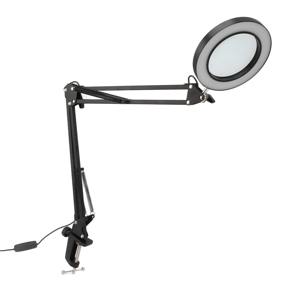 Light 10X Magnifying Desk Lamp With Dimmable Led, Clamp, 3 Color Modes