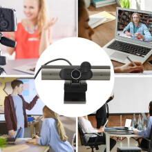 2K HD Webcam with Microphone, Auto Focus, 640x480/800x600, USB