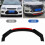 6x Front Bumper Splitter Glossy Black Red 15